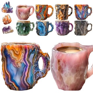 Foto 1 | Foto 1 | Taza De Café Riyhdo De Cristal Mineral De Resina 3d Novedosa Para Bebidas Calientes - Venta Internacional.