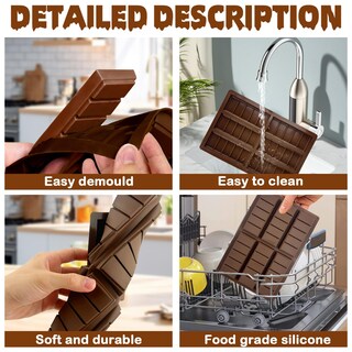 Foto 3 | Foto 3 | Molde De Silicona Morofme Dubai Para Barras De Chocolate 2 Unidades - Venta Internacional.