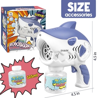 Foto 7 | Foto 7 | Máquina De Burbujas Bubble Gun Dolanus Shark Bubbles Para Niños Mayores De 3 Años - Venta Internacional.