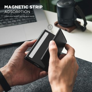 Foto 5 | Foto 5 | Billetera Vulkit Para Hombre Piel De Vacuno De Primera Calidad Con Bloqueo Rfid - Venta Internacional.