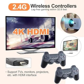 Foto 3 | Foto 3 | Consola De Juegos Retro Inalámbrica Linireau Con Más De 20 000 Juegos Y 2.4 Ghz - Venta Internacional.