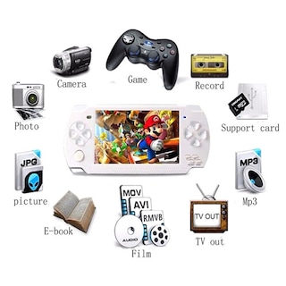 Foto 3 | Foto 3 | Consola De Juegos Portátil Con Pantalla Grande De 4 3 Pulgadas 4 Gb/8 Gb Negra - Venta Internacional.