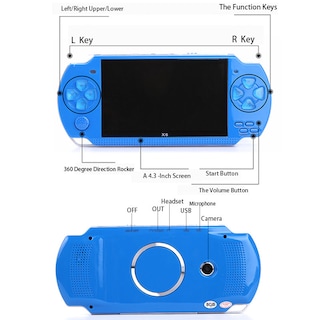 Foto 5 | Foto 5 | Consola De Juegos Portátil Con Pantalla Grande De 4 3 Pulgadas 4 Gb/8 Gb Negra - Venta Internacional.
