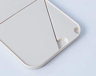Foto 4 | Foto 4 | Espejo De Maquillaje Woiwo Hd De Escritorio Plegable Blanco Crema - Venta Internacional.