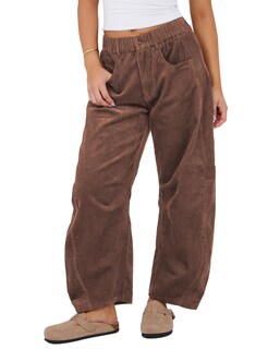 Foto 1 | Foto 1 | Pantalones De Pana Seekme Barrel De Cintura Elástica De Cintura Media Para Mujer - Venta Internacional.