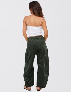 Foto 4 | Foto 4 | Pantalones De Pana Seekme Barrel De Cintura Elástica De Cintura Media Para Mujer - Venta Internacional.