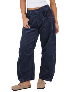 Foto 1 | Foto 1 | Pantalones De Pana Seekme Barrel De Cintura Elástica De Cintura Media Para Mujer - Venta Internacional.