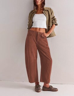 Foto 2 | Foto 2 | Pantalones Vaqueros De Pana Liviefent Para Mujer Color Burdeos Talla S - Venta Internacional.