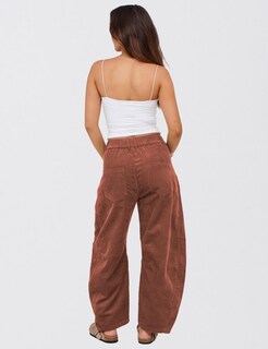 Foto 4 | Foto 4 | Pantalones Vaqueros De Pana Liviefent Para Mujer Color Burdeos Talla S - Venta Internacional.