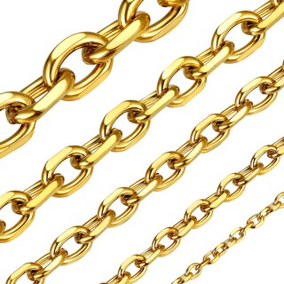 Foto 1 | Foto 1 | Collar Chainshouse Gold Cable Link 12 Mm Para Hombre 71 Cm - Venta Internacional.