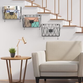 Foto 7 | Foto 7 | Organizador De Archivos De Pared Ybing Para Colgar En Malla  6 Unidades  Color Negro - Venta Internacional.