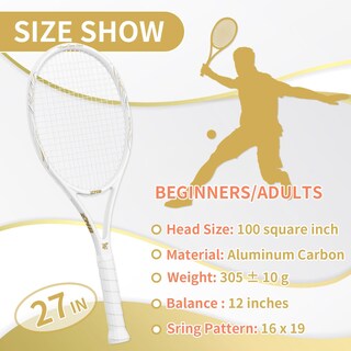Foto 4 | Foto 4 | Raqueta De Tenis Mbfish Super Value Set De 27 Pulgadas Con 3 Pelotas Y Bolsa - Venta Internacional.
