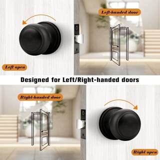 Foto 5 | Foto 5 | Pomo De Puerta Probrico Para Interior Armario Pasillo Pasillo Paquete De 3 - Venta Internacional.