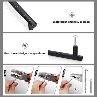 Foto 6 | Foto 6 | Cabinet Pulls Komotia Negro Mate Centros Con Orificios De 177 Mm (paquete De 10) - Venta Internacional.