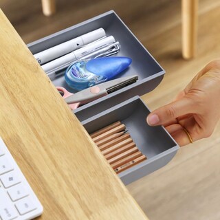 Foto 3 | Foto 3 | Caja De Almacenamiento Oculta Para Debajo Del Cajón Del Escritorio Autoadhesiva - Venta Internacional.