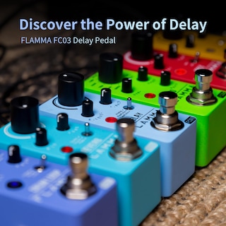 Foto 2 | Foto 2 | Pedal De Retardo Flamma Fc03 Para Guitarra Eléctrica 3 Efectos De Retardo - Venta Internacional.