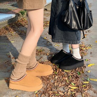 Foto 6 | Foto 6 | Zapatillas Xixitiao De Piel De Gamuza Con Plataforma Para Mujer Talla 8 Color Marrón - Venta Internacional.