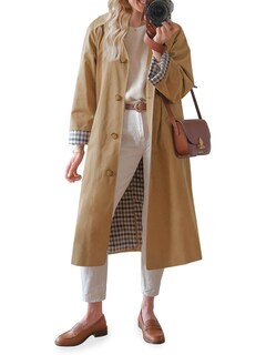 Foto 1 | Foto 1 | Gabardina Tankaneo Abrigo Largo A Prueba De Viento Para Mujer - Venta Internacional.