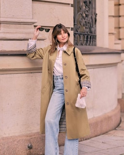 Foto 4 | Foto 4 | Gabardina Tankaneo Abrigo Largo A Prueba De Viento Para Mujer - Venta Internacional.