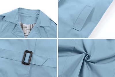 Foto 7 | Foto 7 | Gabardina Betusline Para Mujer Doble Botonadura A Prueba De Viento 2xl - Venta Internacional.