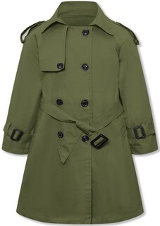 Foto 5 | Foto 5 | Gabardina Betusline Abrigo Con Doble Botonadura Color Verde Militar - Venta Internacional.