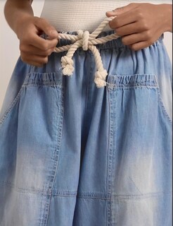 Foto 5 | Foto 5 | Jeans Hooever Holgados Holgados Para Mujer De Pierna Ancha Azul Claro - Venta Internacional.
