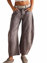 Jeans Loveimgs Para Mujer Cintura Media Cintura Media Pierna Ancha Holgada - Venta Internacional.