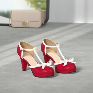 Foto 2 | Foto 2 | Zapatos Foremode Bow Mary Jane De Cuero Para Mujer - Venta Internacional.
