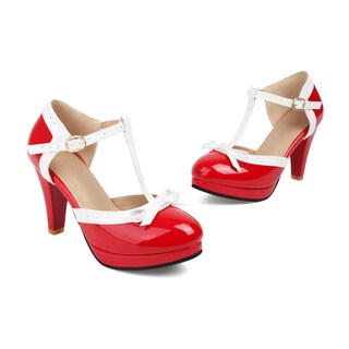 Foto 3 | Foto 3 | Zapatos Foremode Bow Mary Jane De Cuero Para Mujer - Venta Internacional.