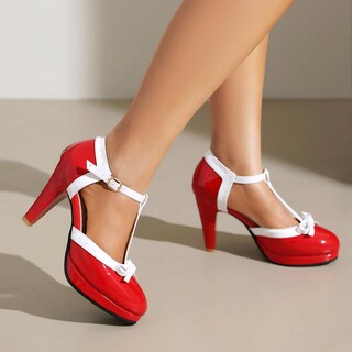 Foto 4 | Foto 4 | Zapatos Foremode Bow Mary Jane De Cuero Para Mujer - Venta Internacional.