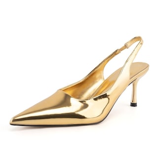 Foto 1 | Foto 1 | Tacones Slingback Heelchic Para Mujer Con Tacón Bajo Color Negro 6.5 - Venta Internacional.