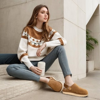 Foto 5 | Foto 5 | Zuecos Clovalub Para Mujer Sin Cordones Plataforma Gamuza Marrón - Venta Internacional.