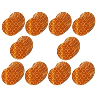 Foto 1 | Foto 1 | Pegatinas Reflectantes Tuyrchu De Color Naranja 2 54 Cm De Diámetro Redondas (100) - Venta Internacional.