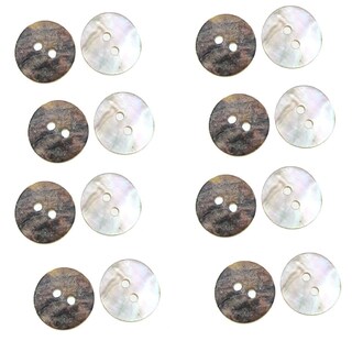 Foto 4 | Foto 4 | Button Pukido Natural Shell Madreperla 15 Mm 2 Orificios (30 Unidades) - Venta Internacional.