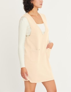 Foto 2 | Foto 2 | Delantal De Punto Con Cuello En V Para Mujer Suéter Chaleco Cuello En V Color Beige - Venta Internacional.