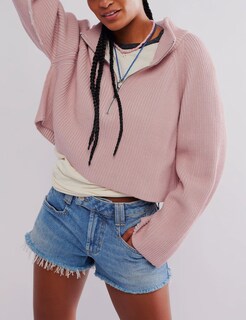 Foto 6 | Foto 6 | Jersey Tbetne De Punto Con Media Cremallera Para Mujer  Color Rosa  Talla M - Venta Internacional.