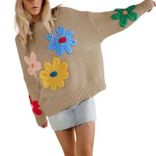 Foto 1 | Foto 1 | Jersey Aedceal De Punto Floral Para Mujer Talla L - Venta Internacional.