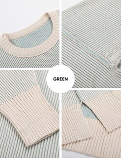 Foto 7 | Foto 7 | Jersey Faleave Fashion Para Mujer Manga Larga Manga Larga Color Verde Talla M - Venta Internacional.