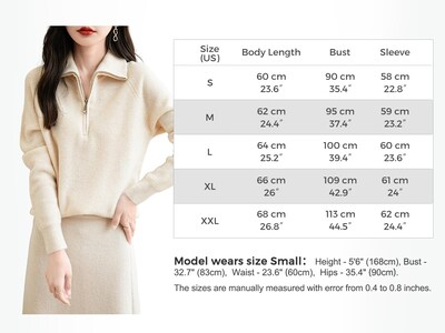 Foto 7 | Foto 7 | Jersey Chanyarn Para Mujer 100% Lana Merino Cierre 1/4 Azul Marino - Venta Internacional.