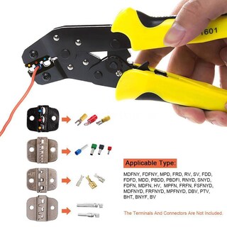 Foto 4 | Foto 4 | Engarzadora De Alambre Alicates De Trinquete Herramienta Para Prensar Terminales - Venta Internacional.