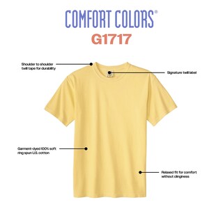 Foto 2 | Foto 2 | Camiseta Comfort Colors G1717 De Manga Corta Para Adulto  Color Blanco - Venta Internacional.