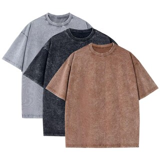 Foto 1 | Foto 1 | Camiseta Bashkkuytrlsy Extragrande Vintage De Algodón Lavado A La Piedra - Venta Internacional.