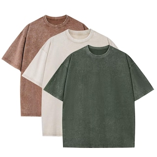 Foto 1 | Foto 1 | Camiseta Bashkkuytrlsy Extragrande Vintage De Algodón Lavado A La Piedra - Venta Internacional.