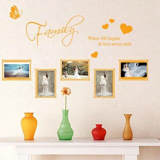 Foto 1 | Foto 1 | Adhesivo De Pared De Pvc Para Marco De Fotos Con Citas Amarillo 80 Cm X 50 Cm - Venta Internacional.