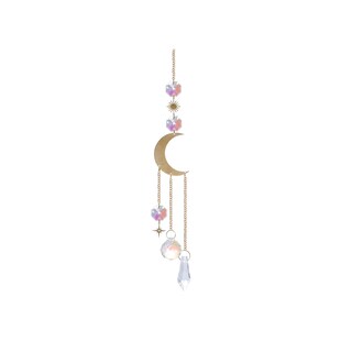 Foto 1 | Foto 1 | Colgante De Cristal Suncatcher Con Forma De Luna 38 Cm Con Cadena - Venta Internacional.