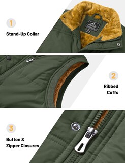Foto 5 | Foto 5 | Chaleco Dokasin Acolchado Con Forro Polar Para Hombre Para Senderismo Y Pesca - Venta Internacional.
