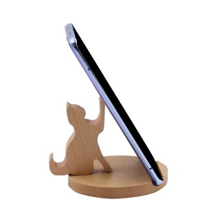 Foto 1 | Foto 1 | Soporte Para Teléfono Móvil Mosstyus Lindo Cat Soporte Para Teléfono De Madera - Venta Internacional.