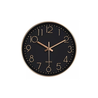 Foto 1 | Foto 1 | Reloj Mural Decorativo De Pared De 30 Cm De Diámetro  Color Negro Silencioso - Venta Internacional.
