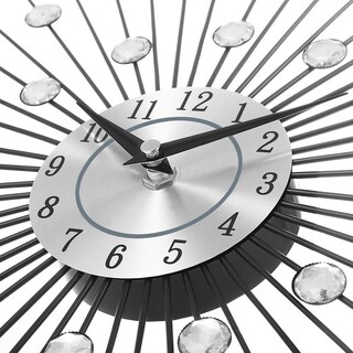 Foto 4 | Foto 4 | Reloj De Pared Creative Crystal Silver Hierro Forjado 50 Cm - Venta Internacional.