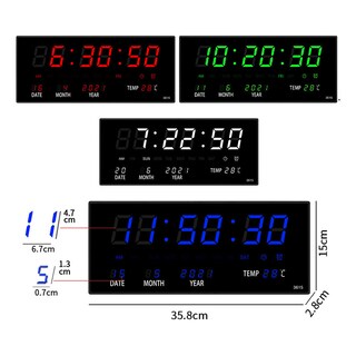 Foto 3 | Foto 3 | Reloj De Pared Led Con Calendario Perpetuo Digital Para Sala De Estar - Venta Internacional.